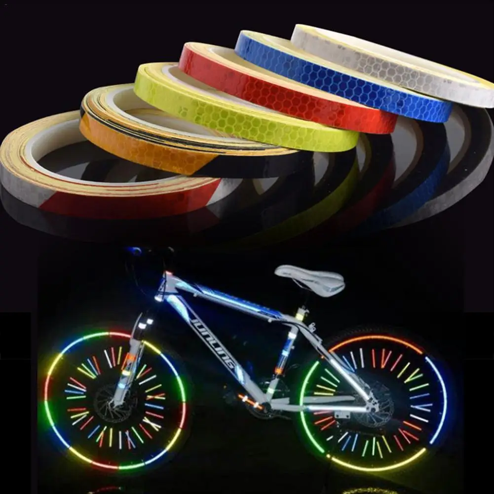 Мотоцикл MTB велосипедный флуоресцентный светоотражающий стикер безопасности