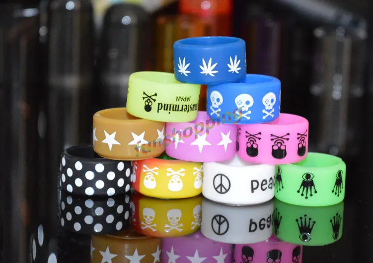 60 шт. нескользящих силиконовых колец для электронных сигарет диаметром 22 мм |