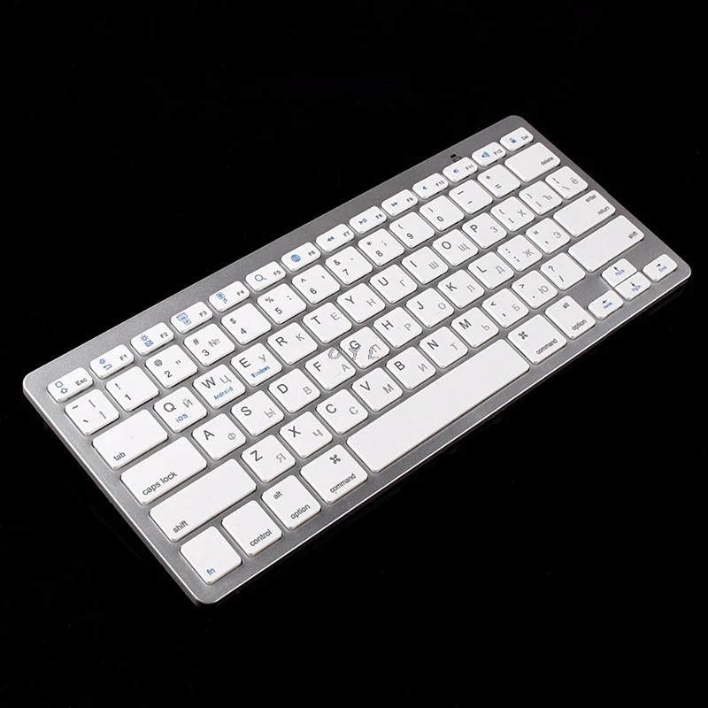 Русская Мини Беспроводная Bluetooth 3 0 тонкая клавиатура для Mac Windows PC Tablet | Компьютеры