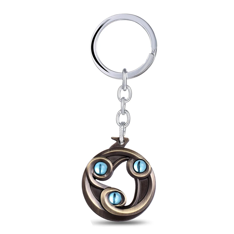 J Store Dota 2 Talisman of Evasion Логотип сплав 2 цвета брелки для ключей для фанатов игры серии брелоки Llaveros оптом и в розницу