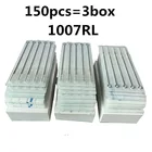 Профессиональные иглы для татуажа 7RL, 150 шт.лот, одноразовые стерильные 7 круглых игл для татуировки, боди-арт, бесплатная доставка