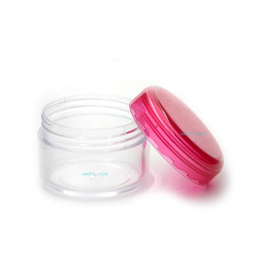 10 шт. маленькие круглые пластиковые мини банки для образцов разных цветов