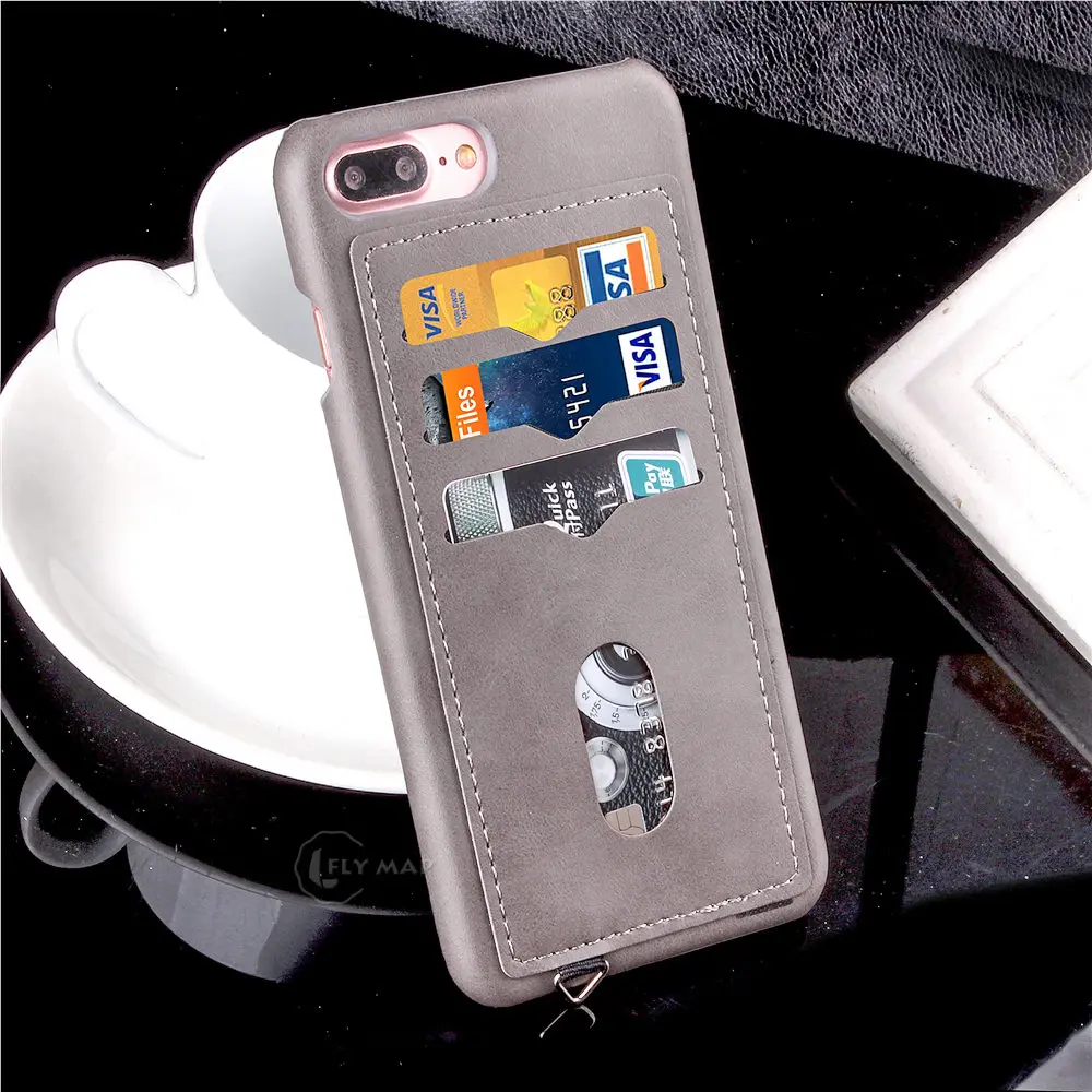 Чехол для карт APPLE iphone 6 6S 7 8 Plus мягкий PU кожаный защитный чехол телефона i ip6 ip7 ip8 i6 +