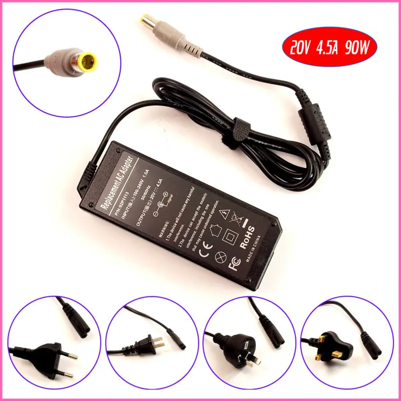 

20V 4.5A 90W Laptop Ac Adapter Charger for IBM / Lenovo / Thinkpad R60 R60e R60i R61 R61e R61i R61p X60 X60s X61 X61s