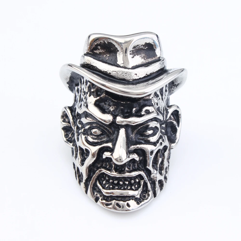 Mi men g Wear Hat кольцо с черепом кольца из нержавеющей стали Jack в стиле панк мужское