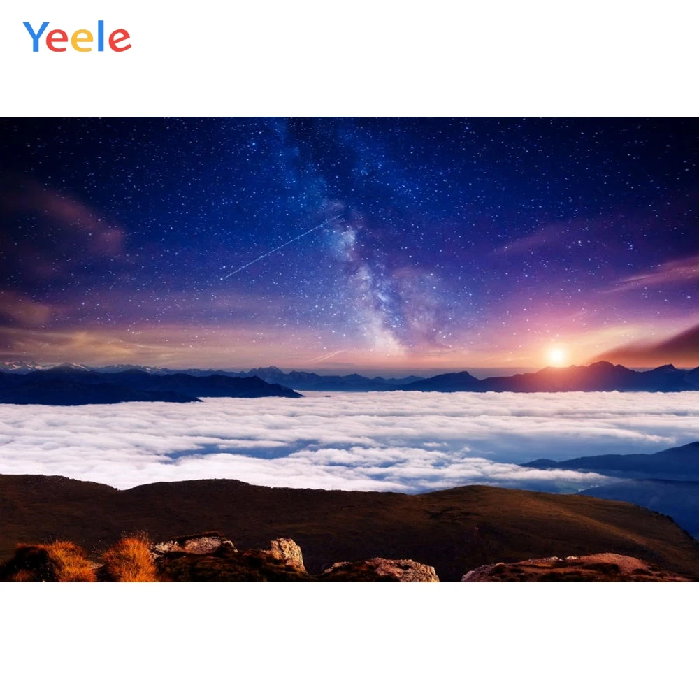 Yeele облачно море фоны для фотосъемки горы утро пейзаж фотографические небо