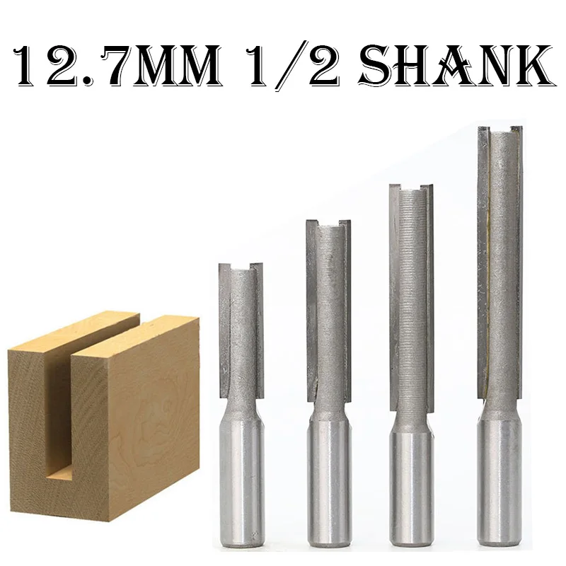 1/2 Shank Extra Long Flush Trim Lengthened Straight Router Bit Carving CNC 12.7mm Bearing Trimming Milling Cutter tool 80921 | Инструменты