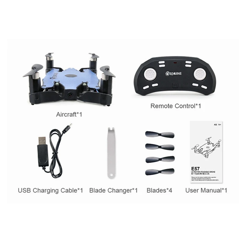 In Stock! Eachine E57 WiFi FPV Selfie Drone With 720P Camera Auto Foldable Arm Altitude Hold RC Quadcopter RTF | Игрушки и хобби