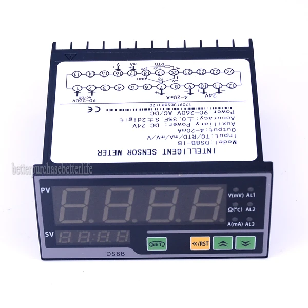 TC,RTD,mA,mV,V Input, Digital Smart Sensor Indicator for 4-20mA output, for Pressure Sensor Display Meter