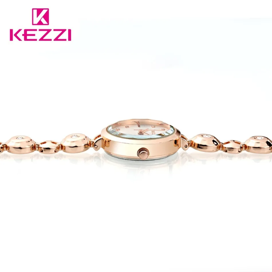Новая Мода Марка Жизнь Водонепроницаемый Браслет Часы Дамы Kezzi Ремешок Из