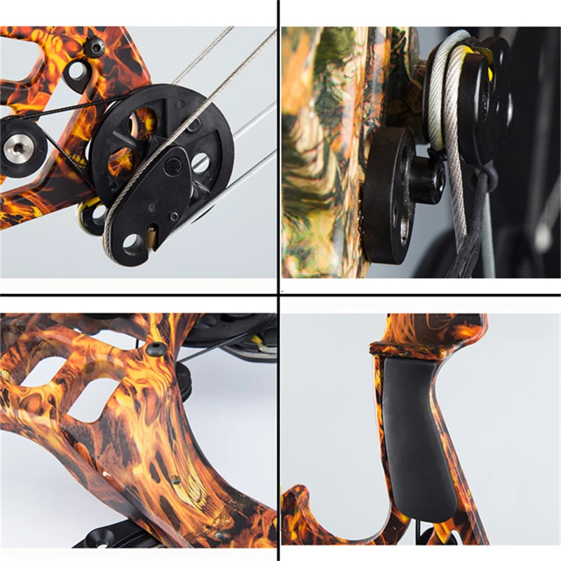 1 Set 30-55lbs Archery America Hunting Fishing Compound Bow 320fps Right Hand Laminated Limbs Shooting Outdoor Sports | Спорт и