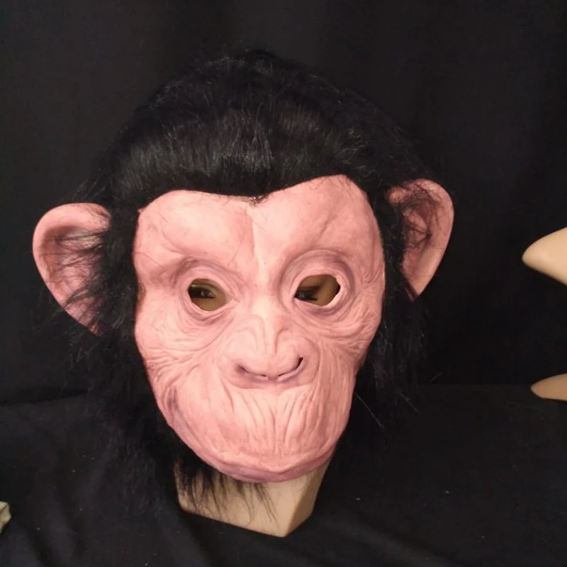 Смешные Кинг Конг Горилла большие уши обезьяна латексная маска полная голова