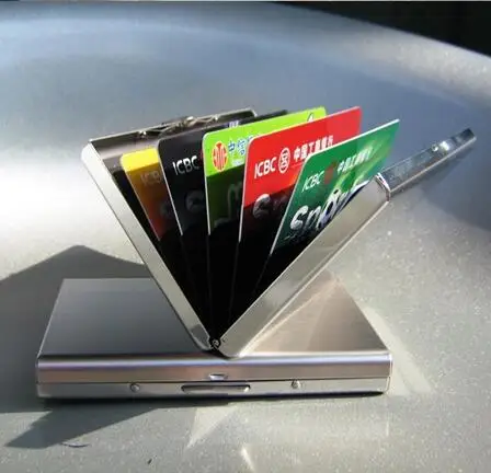 Кошелек с блокировкой RFID для мужчин и женщин защитный тонкий бумажник