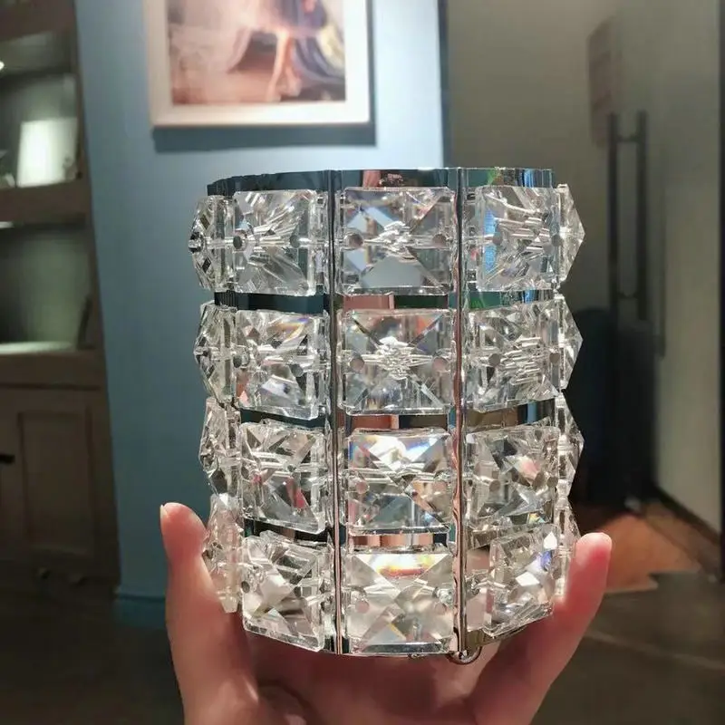 Прозрачный органайзер для макияжа металлический ящик хранения держатель