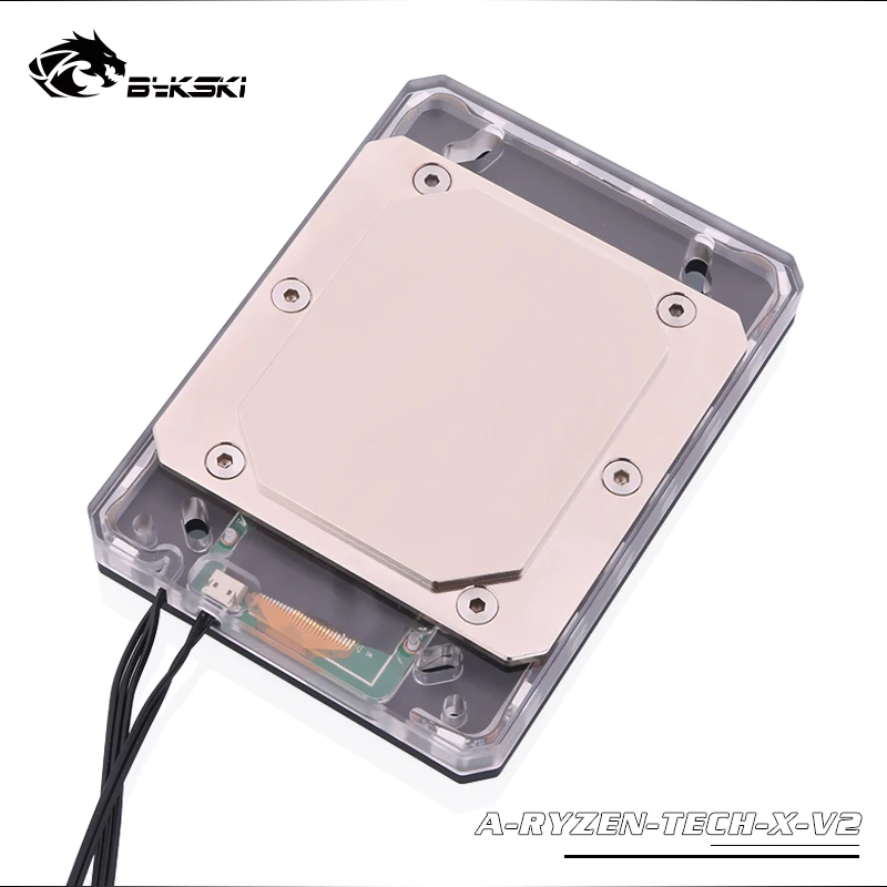 Bykski A RYZEN TECH X V2 блок водяного охлаждения процессора с RBW светодиодными