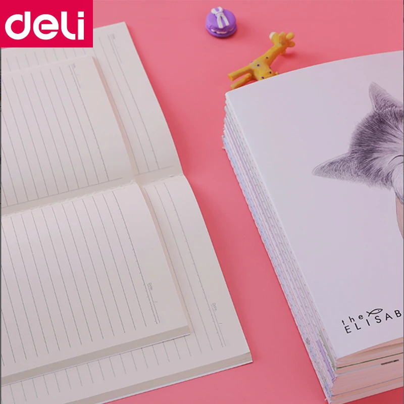 Записная книжка Deli A5(210x148 мм) 6 шт./лот B5(250x175 шовная записная мультяшная Обложка