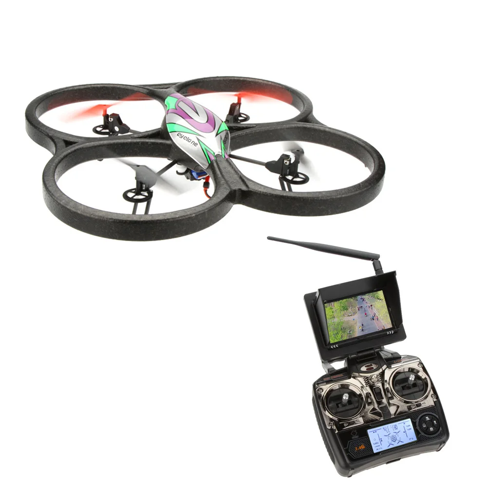 WLToys V666 5 8g FPV 4CH аэроплан с радиоуправлением реального времени Камера и монитор RTF VS