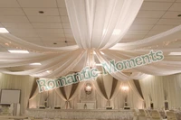8 pieces banquet ceiling drape canopy drapery for decoration wedding fabric 1 4m16m per piece wedding party decoration