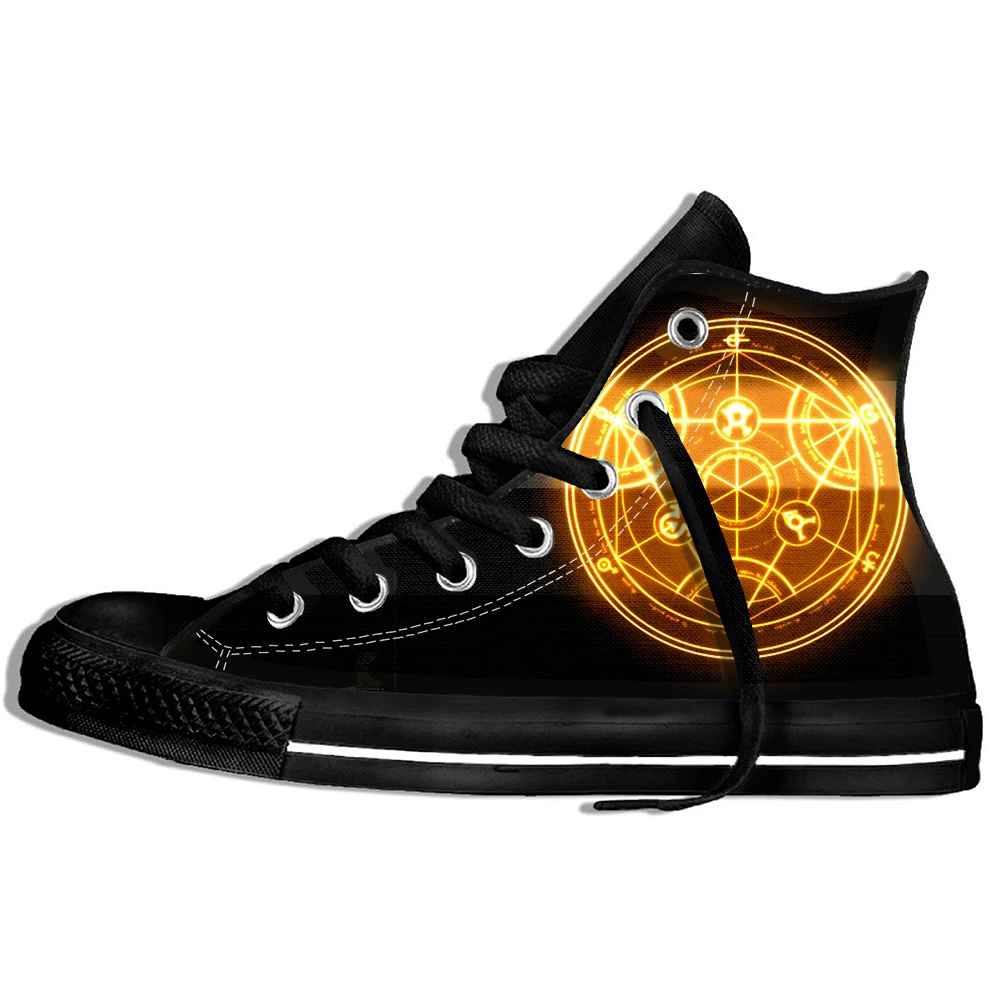 Full metal Fullmetal Alchemist Steel Edward Alphonse Shoes Cosplay Casual Men's Japanese Anime Man Women Sneakers | Обувь