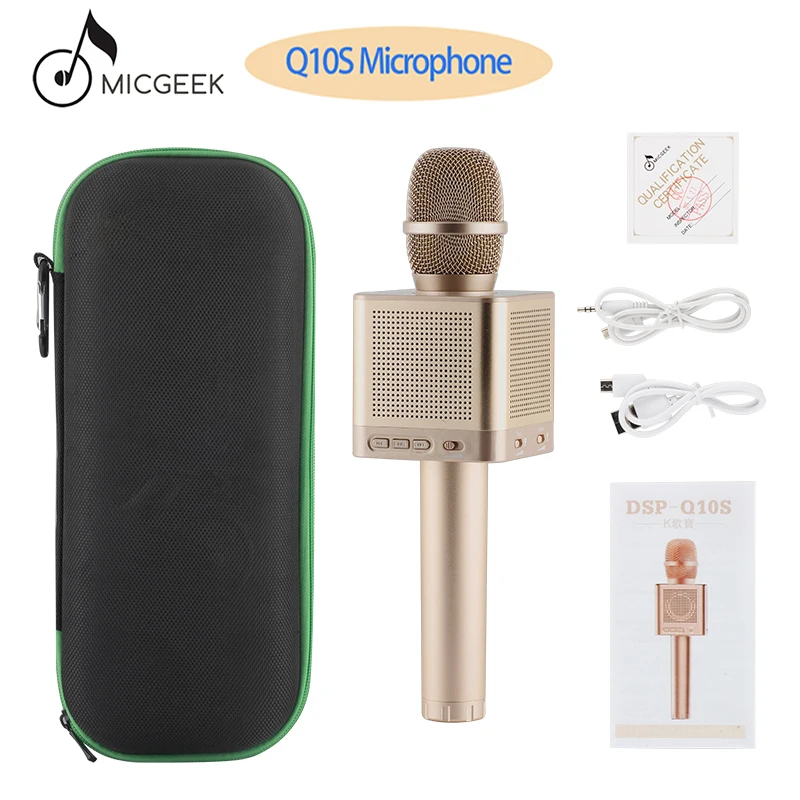 Оригинальный бренд MicGeek Q10S беспроводной микрофон для караоке 2 1 Звуковая дорожка