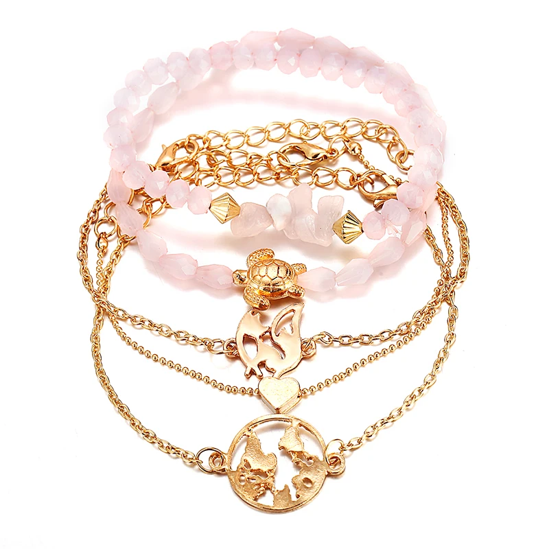 Браслет женский в богемном стиле ювелирный браслет на ногу ретро украшение с