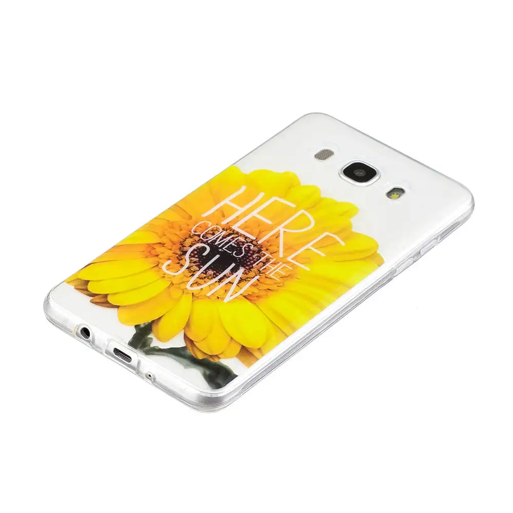 Прозрачные ТПУ чехлы для Samsung Galaxy J5 (6) SM-J510FN Чехлы красивые на 2016 Duos SM-J510F/DS