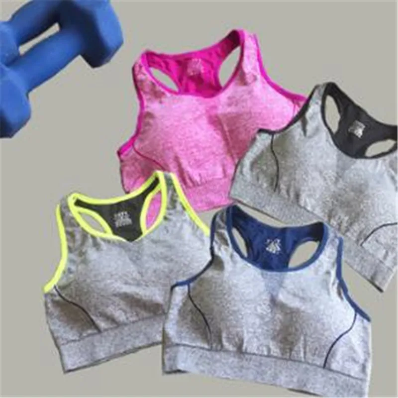 100pcs/Fitness Ladies Girls Running Gym sports Bra Tops Custom Logo Crane Exercise Workout Women Sports Bra