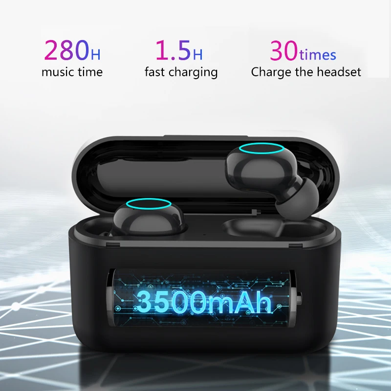 Tws беспроводные Bluetooth наушники 5 0 TWS стерео с зарядным боксом 3500mAh IXP5