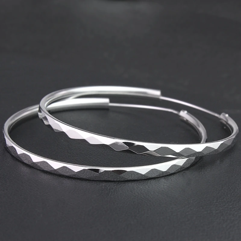 Женские серьги кольца GTE001 из 100% серебра 925 пробы|925 silver hoop earrings|silver earringsfashion earrings |
