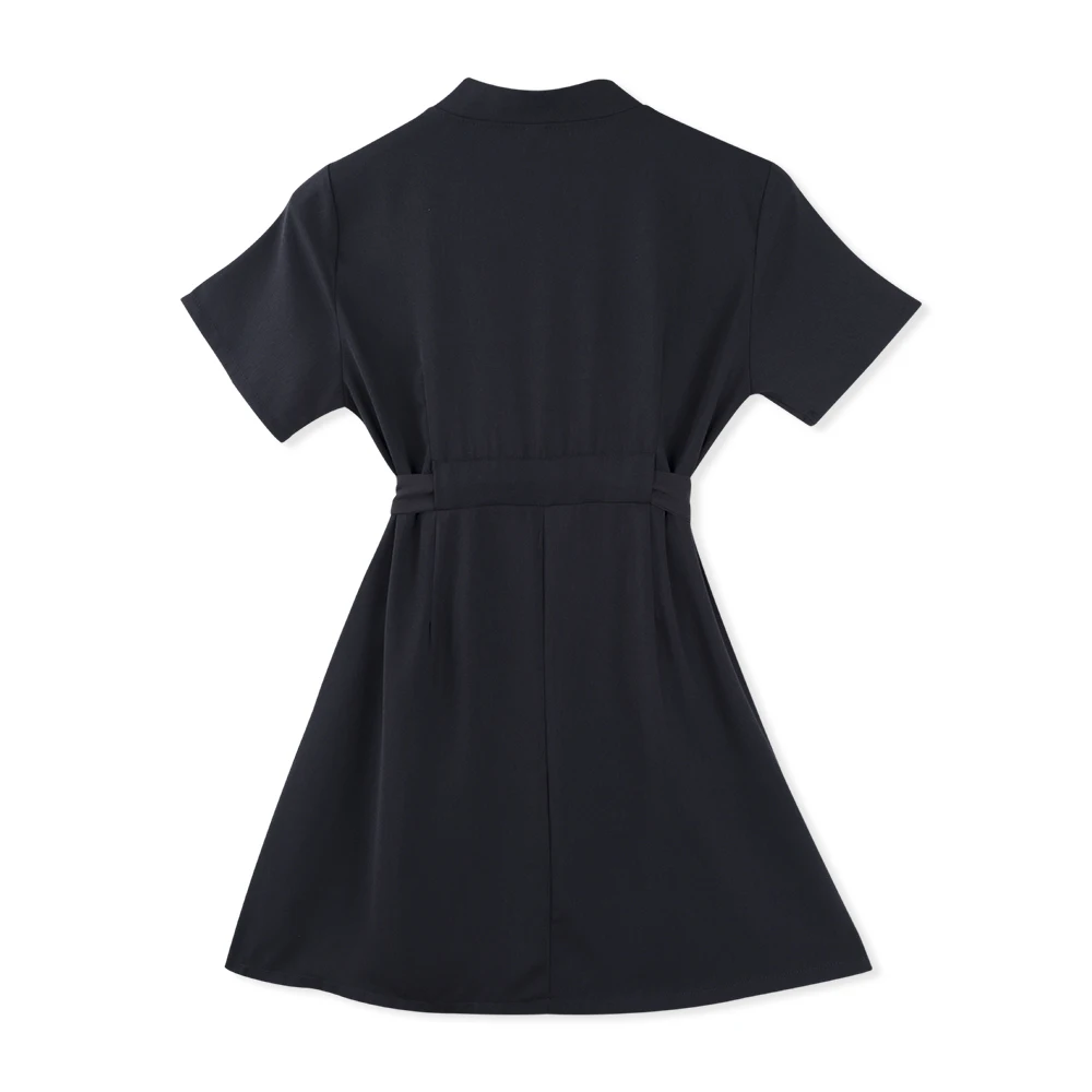 Женское платье средней длины Neatie kiddie черно белое облегающее с коротким рукавом и