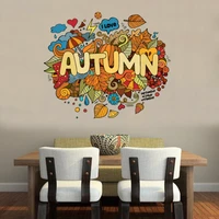 i love autumn illustration fashion wedding decor vinyl waterproof wall sticker bedroom wallpaper wall decal baby rooms decor