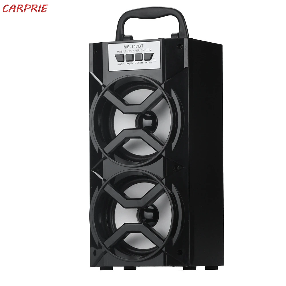 CARPRIE Led Bluetooth беспроводной портативный динамик супер бас с USB/TF/AUX/FM радио большая