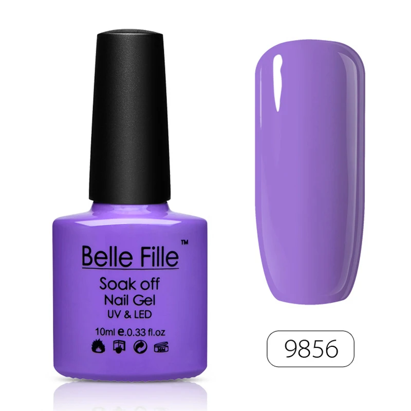 Belle FILLE УФ гель Лаки для ногтей 10 мл Bling Soak Off Гель-лак лак профессиональный маникюр