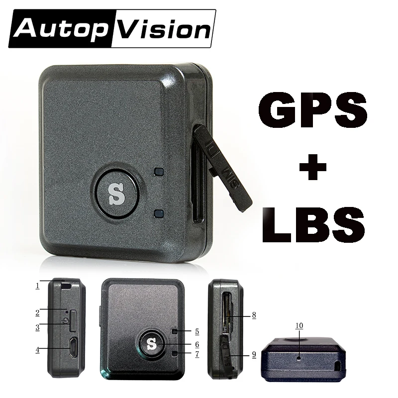 V8S Отслеживание Мини GPS трекер GSM LBS транспортное устройство система мониторинг