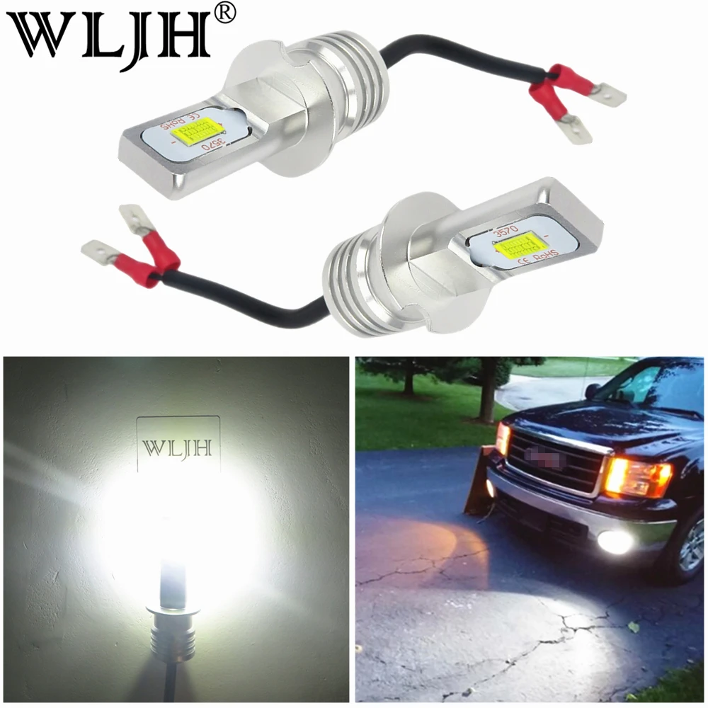 

2 шт., Автомобильные светодиодные противотуманные фары 12-24 В постоянного тока