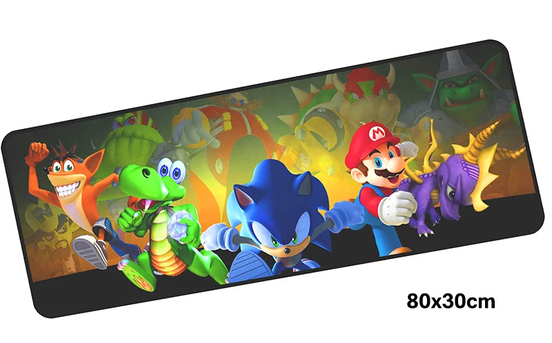 Гелевый коврик для мыши mario, аксессуары для геймеров 800x300 мм, коврик для мыши notbook, большой игровой коврик для мыши с рисунком, коврик для мыши, компьютерный Настольный коврик для мыши - Цвет: Size 800x300X2MM