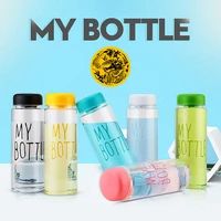 my bottle plastic 500ml pc water bottles for water transparent or frosted heat resistant leakproof color travel custom bottle