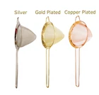 Ситечко для коктейлей, коническое ситечко из нержавеющей стали премиум-класса, конусный фильтр для коктейлей