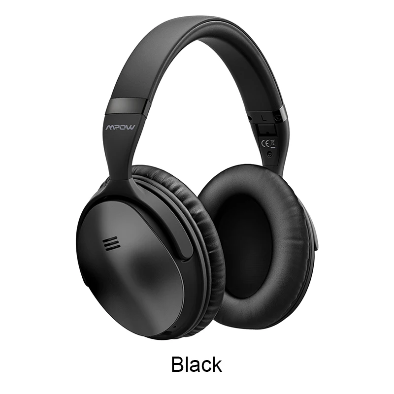 Black-H5 Mpow H5 2nd Беспроводной Bluetooth гарнитура Bluetooth активные Шум шумоподавления наушники с 18 часов проигрывания Шум микрофон с функцией шумоподавления - Цвет: Black-H5