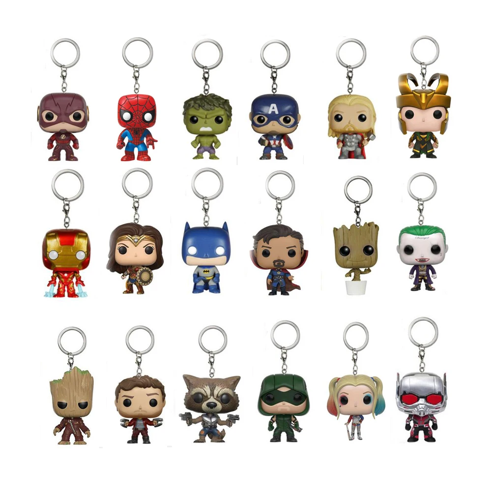 DC & Marvel Аниме Мстители Лига Справедливости стражи Галактики брелок Рисунок