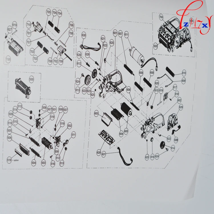 1PC ZCUT-9 Automatic Cutter Cutting Machine Tape Dispenser Micro-computer Electronic 110/220V Automatic Tape Cutter Machine