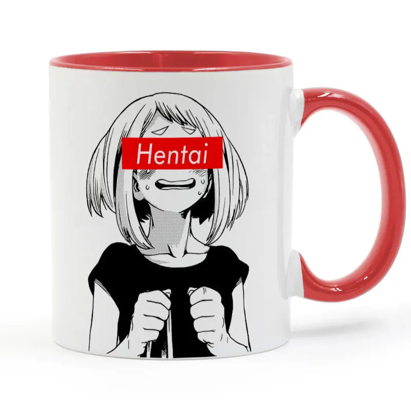 Hentai Ahegao Waifu материал кружка творческие подарки 11 унций GA1529