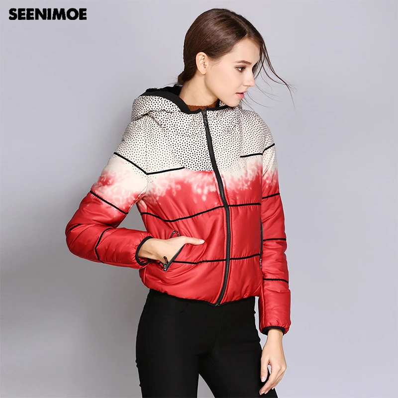 Seenimoe 2019 весенние хлопковые пальто женские лоскутные пиджак Slim Fit M XXL теплые парки
