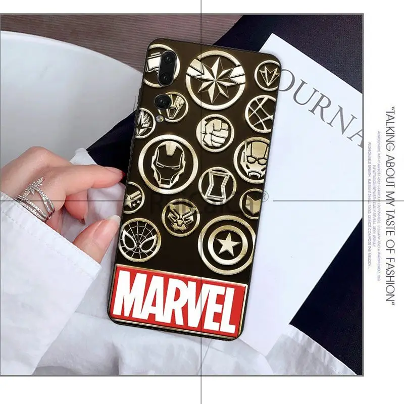 Ruicaica Marvel Avengers logo Printing Drawing Phone Case cover Shell for Huawei Mate10 Lite P20 Pro P9 P10 Plus View 10 Cover | Мобильные