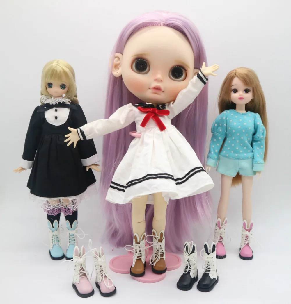 Кроличьи сапоги для блайз licca Pullip Azone ICY doll длина обуви: 3 5 см высота: ширина: 1 6
