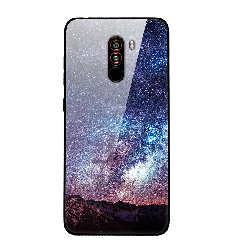 Для xiaomi POCOPHONE F1 POCO F1 6 ГБ 64 Гб чехол из закаленного стекла с изображением планеты Космос чехол из стекла для xiaomi Poco F1 Pocophone F1
