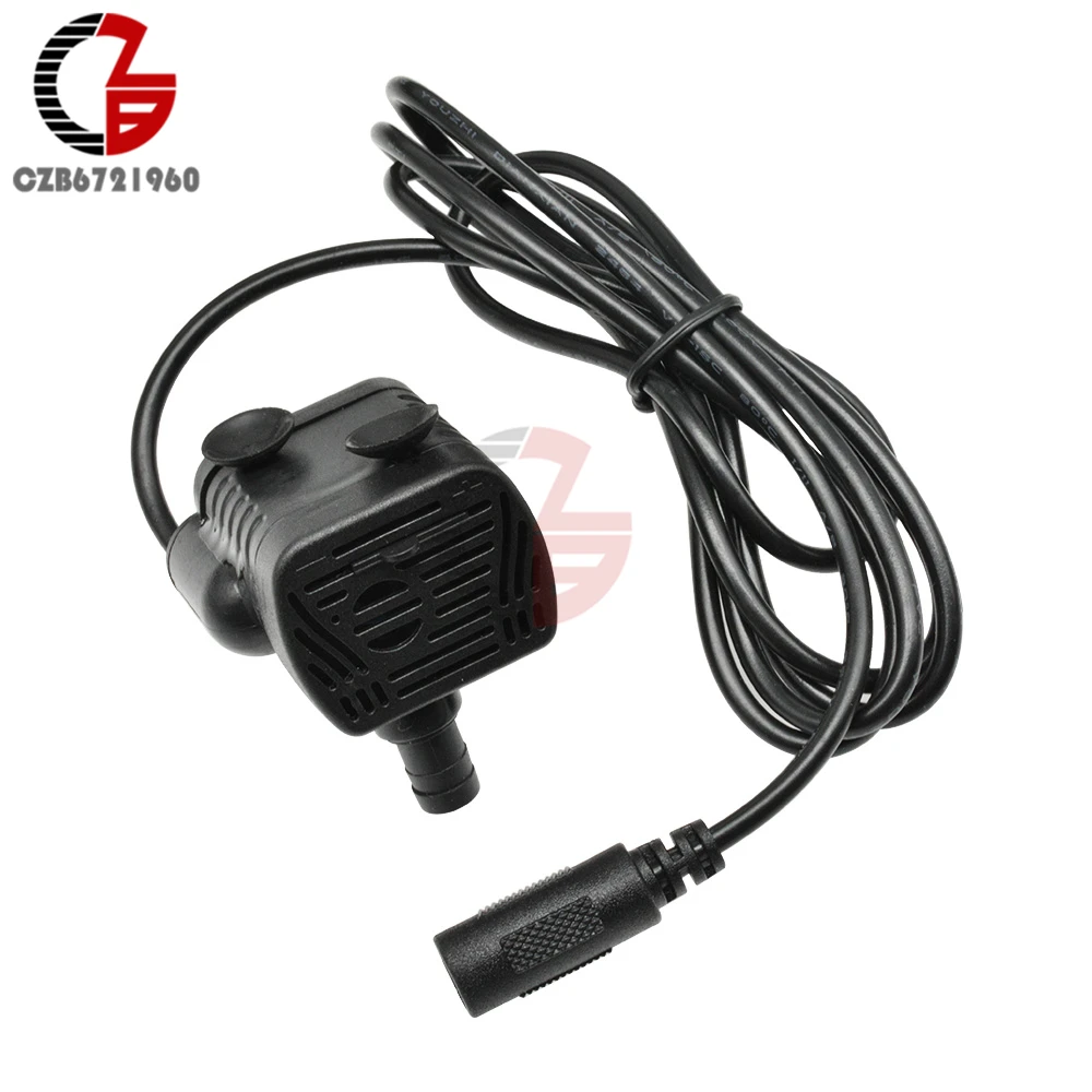 5,5 V-12 V 3W DC погружной водяной насос IP68 Водонепроницаемый солнечный насос двигателя 200L/H 0,4-1,5 м для рыбы/стеклянный резервуар для аквариума садок для рыбы