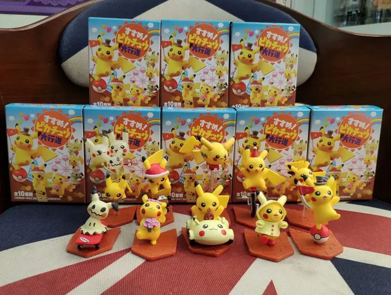 10 шт./компл. Пикачу и Mimikyu игрушка мини ПВХ фигурку Коллекционная модель дети