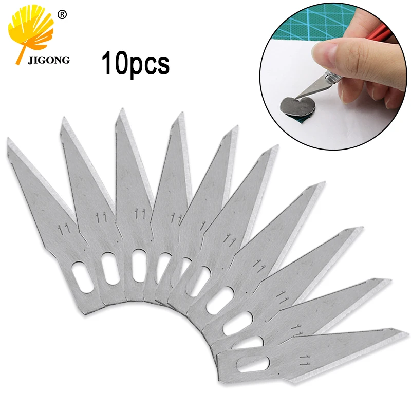 

10pcs 11# Blades for Wood Carving Tools Engraving Craft Sculpture Knife Scalpel Cutting Tool PCB Repair