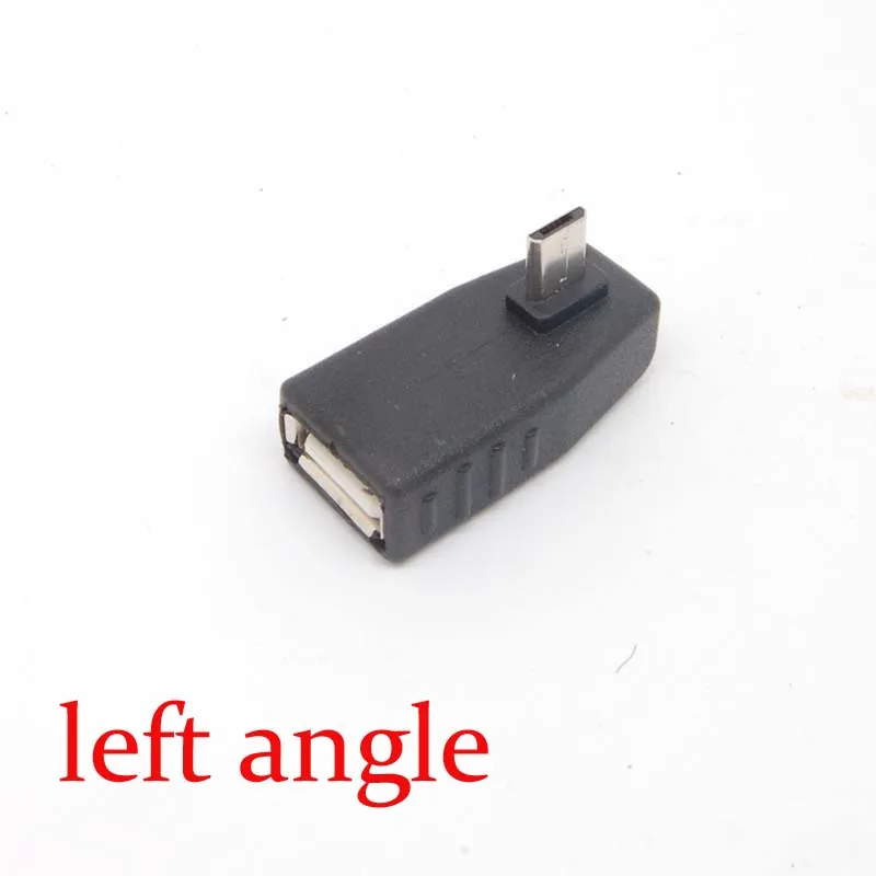 Переходник с гнезда под углом 90 градусов на micro USB 2,0 B 5Pin OTG (art.: 7a2f18a25) - 7a2f18a25